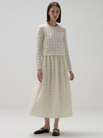 【未使用】swinswing スウィンスウィング　白スプリングスカート 40%OFF】swinging ribbon skirt～ｽｳｨﾝｷﾞﾝｸﾞﾘﾎﾞﾝｽｶｰﾄ | flower